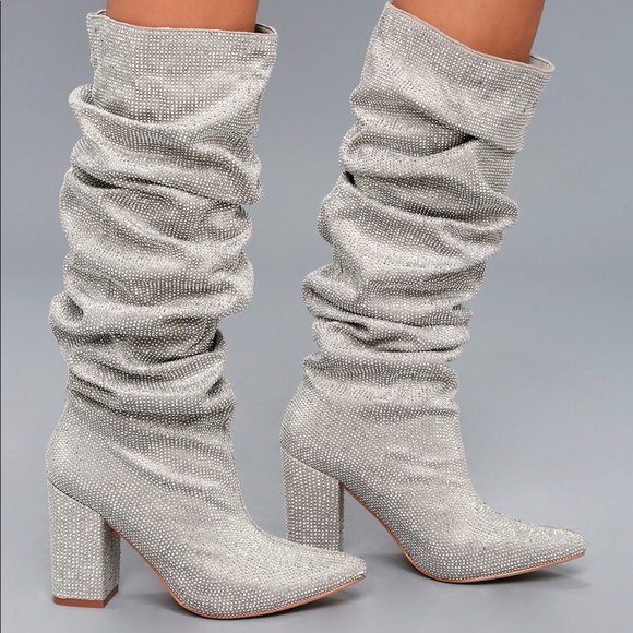 Nasty Gal Shoes - NEW✨Sparkly Rhinestone Boots